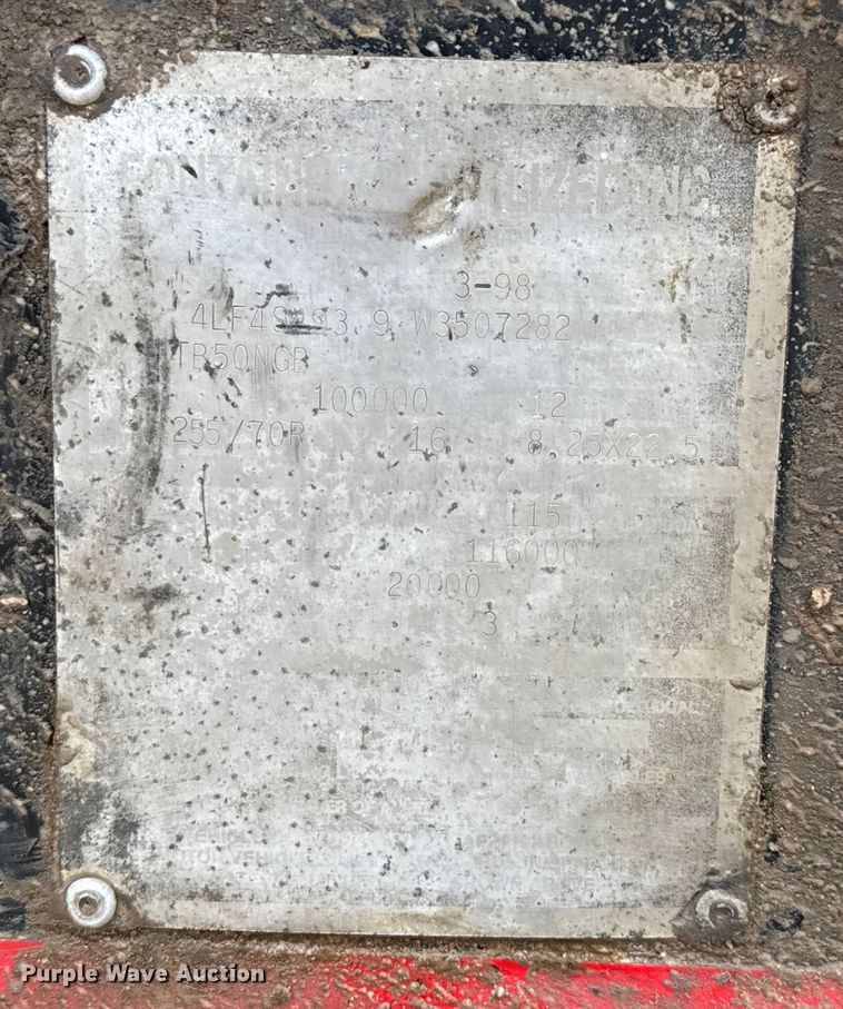 image for item ED5740 1998 Fontaine TB50NGB lowboy equipment trailer