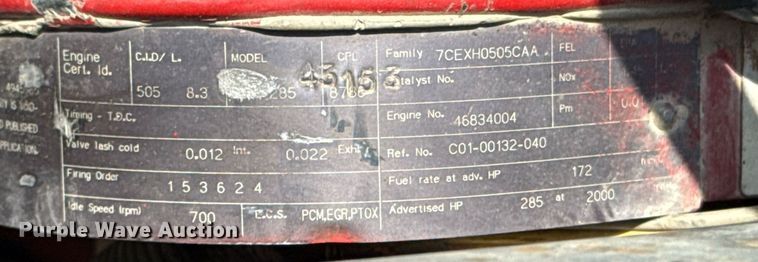 image for item ED5743 2008 Freightliner Business Class M2 dump truck