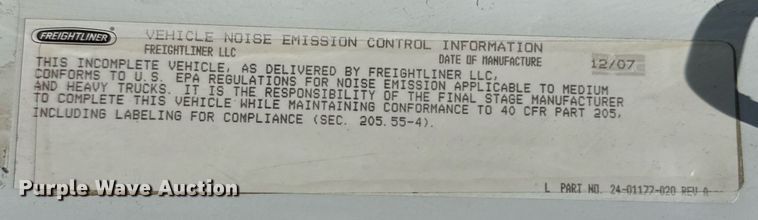 image for item ED5743 2008 Freightliner Business Class M2 dump truck