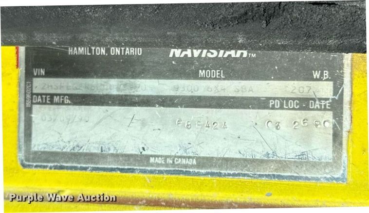 image for item ED5745 1990 International 9300 dump truck