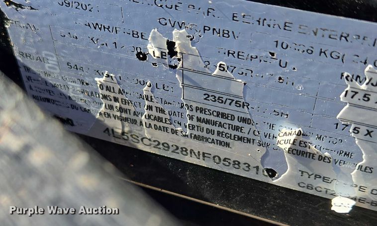 image for item EF1513 2022 Vermeer Navigator S3 D20x22 III directional boring unit