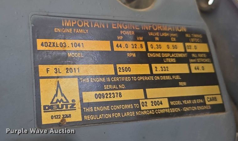 image for item EF1533 2004 Bomag BW124PDH-3 single drum vibratory roller