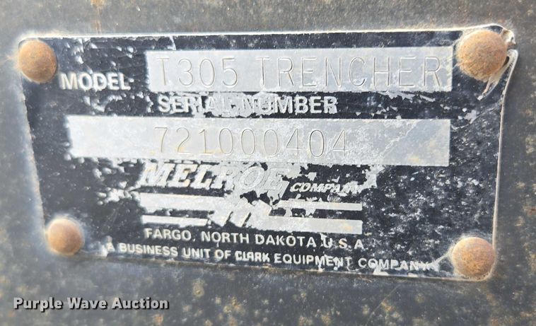 image for item EF1534 1989 Bobcat 3023 trencher