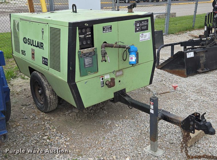 image for item EF1535 1991 Sullair 185DPQ-JJD air compressor