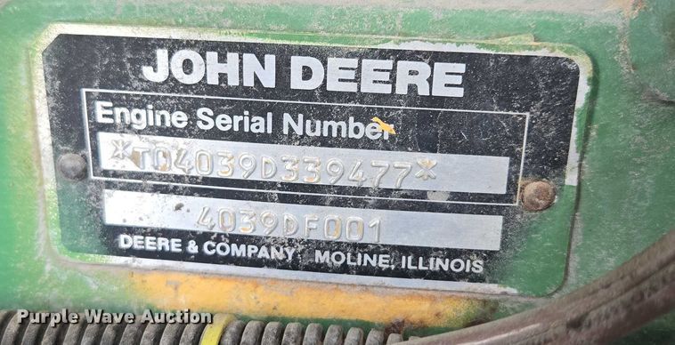 image for item EF1535 1991 Sullair 185DPQ-JJD air compressor