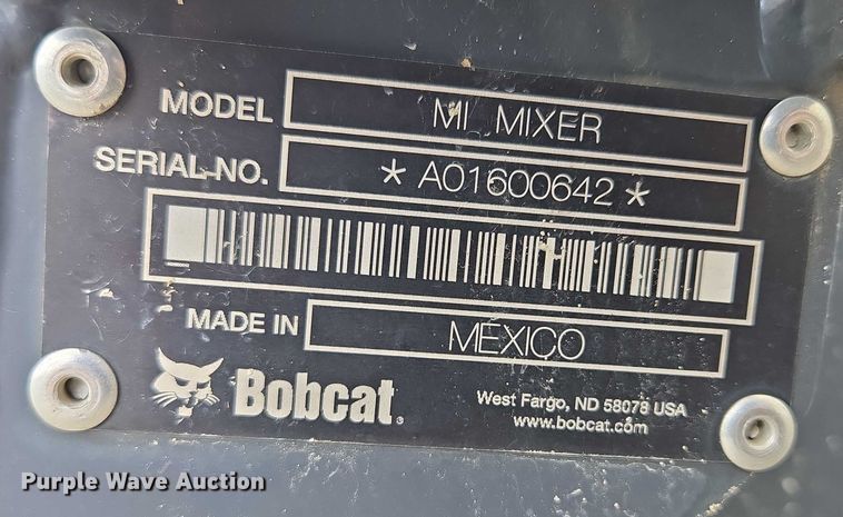 image for item EF1539 Bobcat MI Mixer skid steer concrete mixer