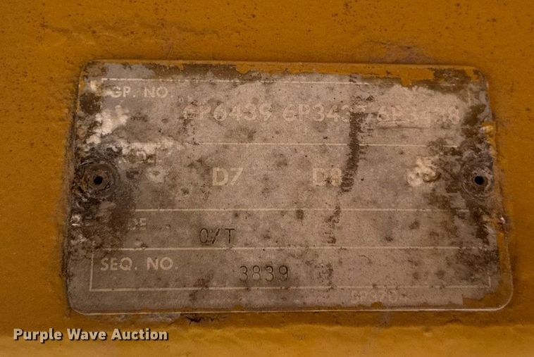 image for item EF2058 1979 Caterpillar D8K dozer