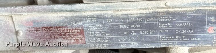 image for item EF2066 2001 Ford F750 Super Duty dump truck