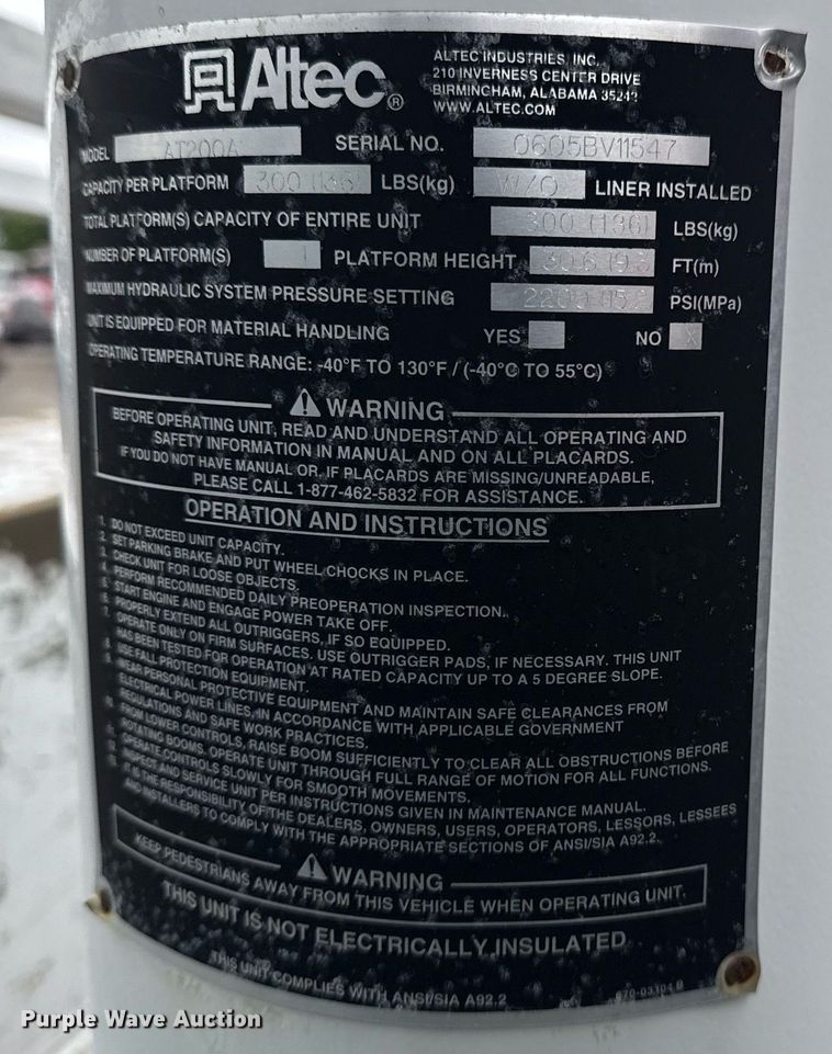 image for item EG5921 2005 Ford F450 Super Duty bucket truck