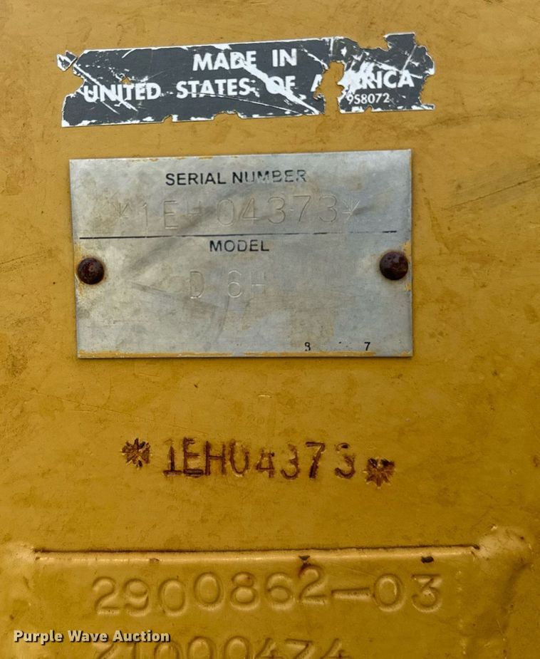 image for item EG6651 2008 Caterpillar D6T XL dozer