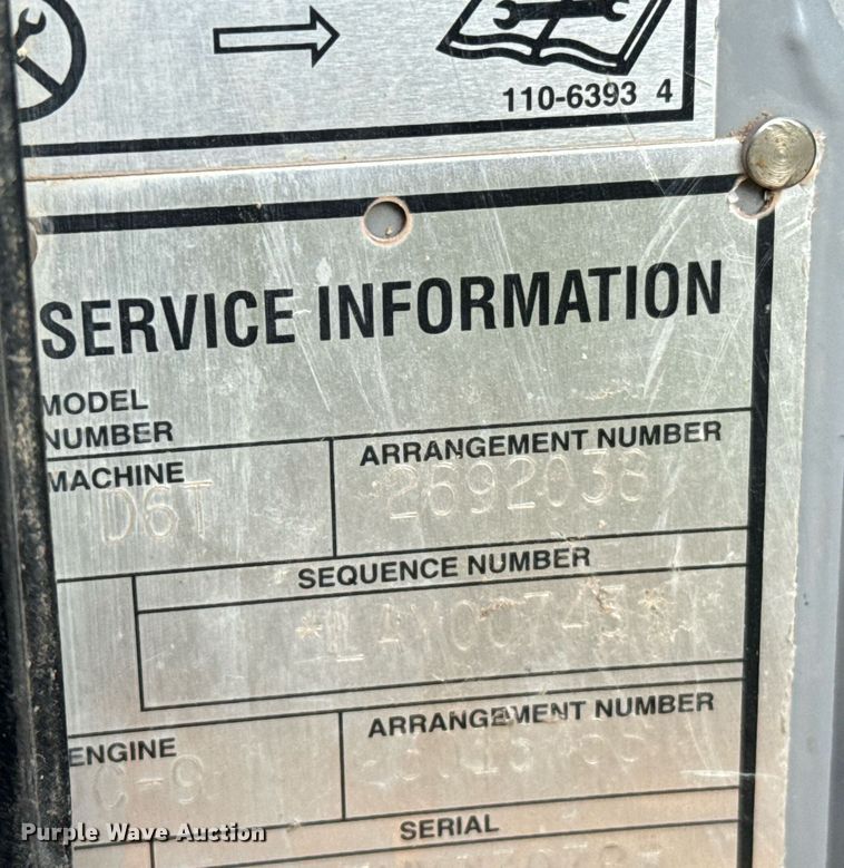 image for item EG6651 2008 Caterpillar D6T XL dozer