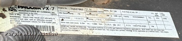 image for item EJ4724 2020 Peterbilt 337 dump flatbed truck