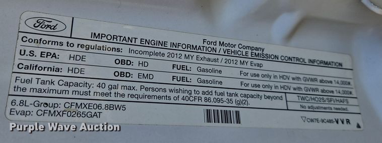 image for item EJ7376 2012 Ford F450 Super Duty bucket truck