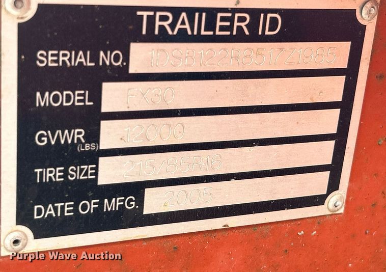 image for item EK8229 2005 Ditch Witch FX30 vacuum excavator