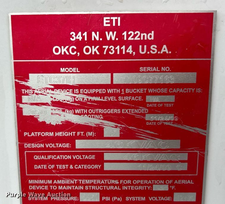 image for item EK8239 2009 Ford F550 Super Duty XL bucket truck