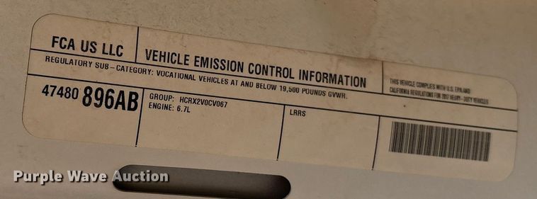 image for item EL2122 2017 Dodge Ram 5500 bucket truck