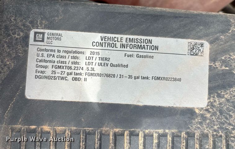 image for item EL2123 2015 Chevrolet Silverado 1500 Double Cab pickup truck