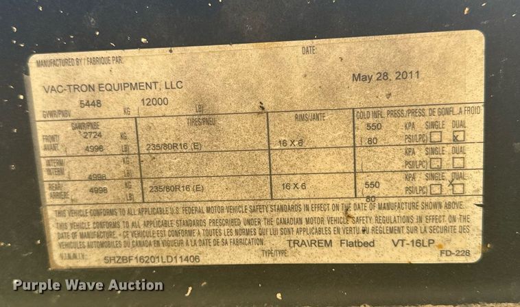 image for item EM2094 2001 Vermeer LP 555 SDT vacuum excavator