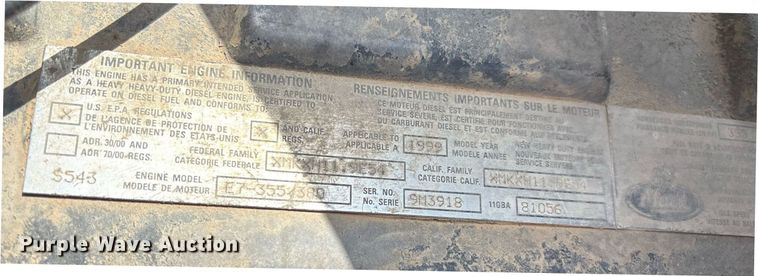 image for item EM2604 2000 Mack CH613 dump truck