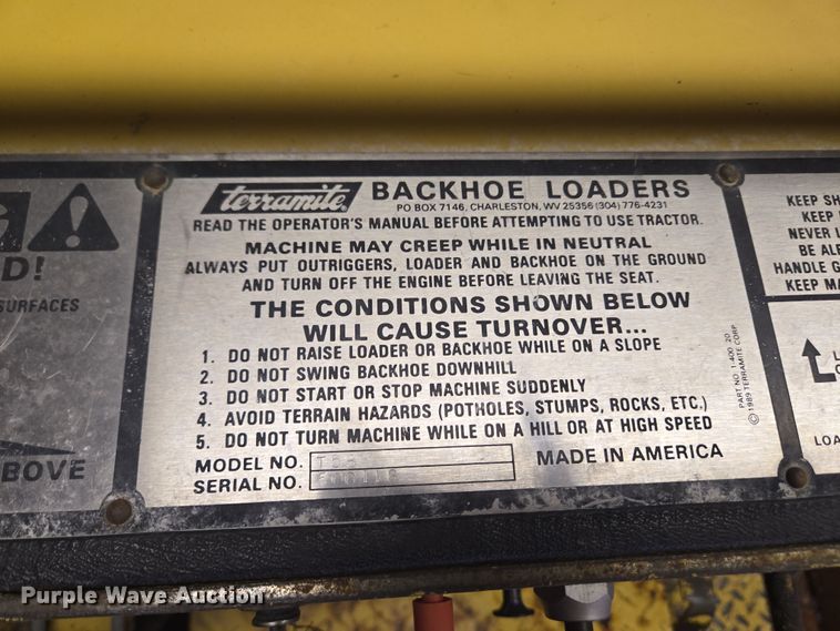 image for item EM6011 Terramite T5B backhoe