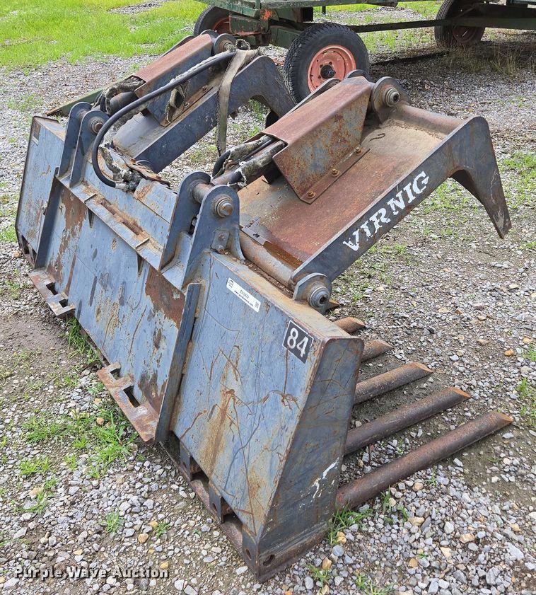 image for item EN3872 Virnig skid steer grapple bucket