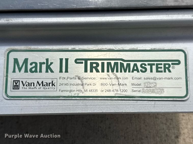 image for item EN4546 VanMark TrimMaster Mark 2 TM10 sheet metal brake
