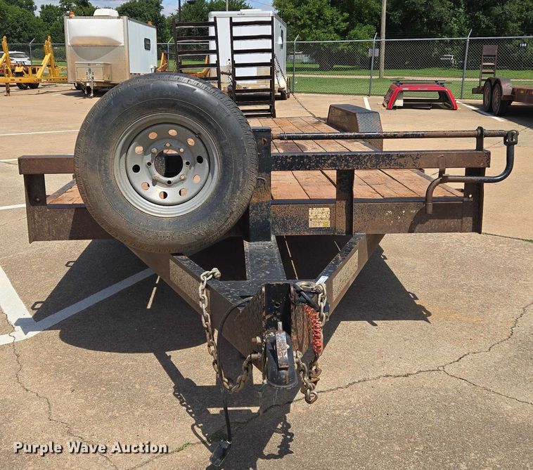 image for item EN8092 2021 Tex Fab Mfg 14EH20 equipment trailer