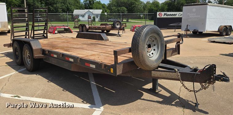 image for item EN8092 2021 Tex Fab Mfg 14EH20 equipment trailer