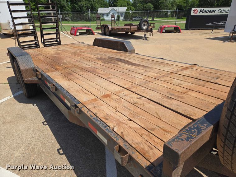 image for item EN8092 2021 Tex Fab Mfg 14EH20 equipment trailer