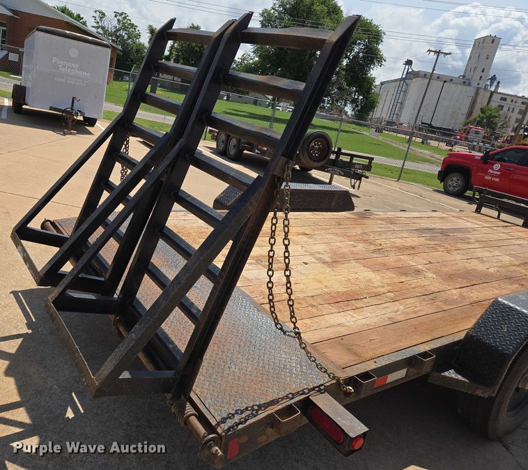 image for item EN8092 2021 Tex Fab Mfg 14EH20 equipment trailer
