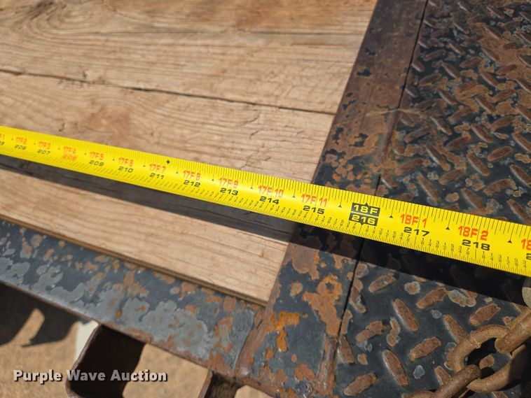 image for item EN8092 2021 Tex Fab Mfg 14EH20 equipment trailer