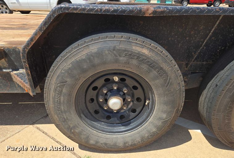 image for item EN8092 2021 Tex Fab Mfg 14EH20 equipment trailer