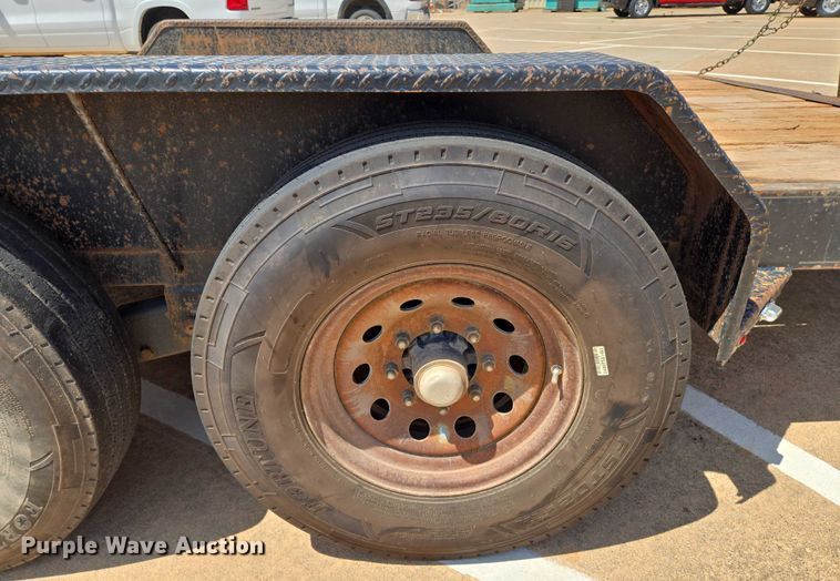 image for item EN8092 2021 Tex Fab Mfg 14EH20 equipment trailer