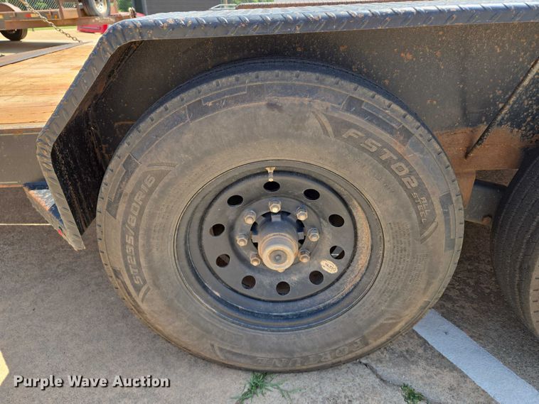 image for item EN8092 2021 Tex Fab Mfg 14EH20 equipment trailer