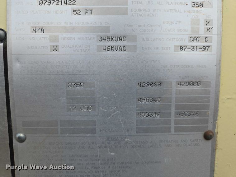 image for item EN8116 1998 International  4700 forestry bucket truck