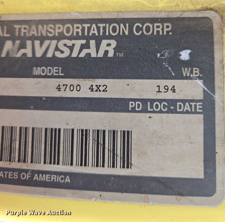 image for item EN8116 1998 International  4700 forestry bucket truck