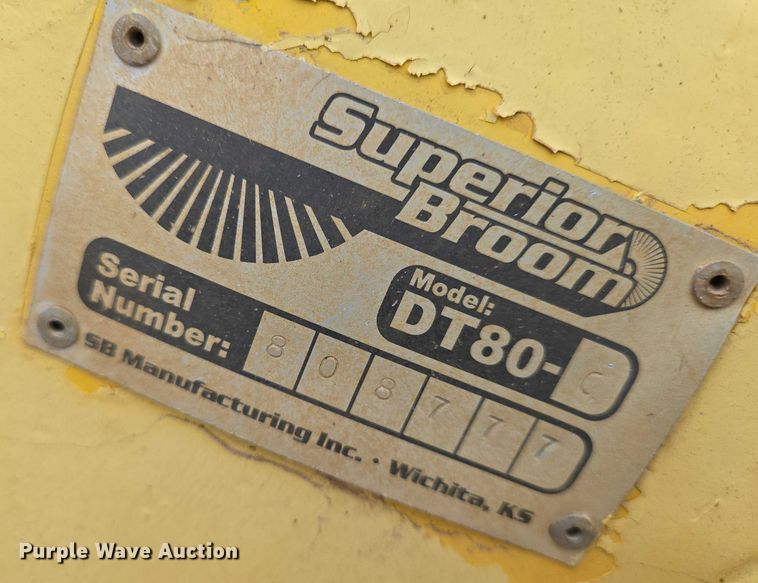 image for item EN8118 2008 Superior Broom DT80CT broom