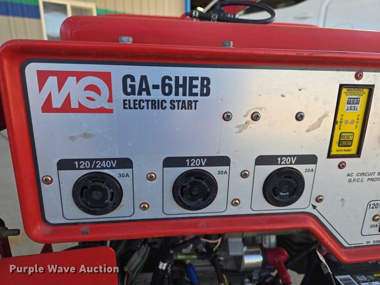 image for item EN8157 MQ Power GA-6HEB generator