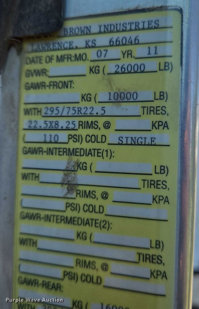 image for item EN8162 2012 Kenworth T370 utility / service truck