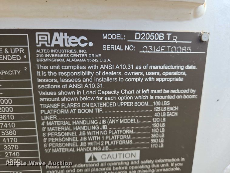 image for item EO0910 2014 Freightliner Business Class M2 digger derrick truck