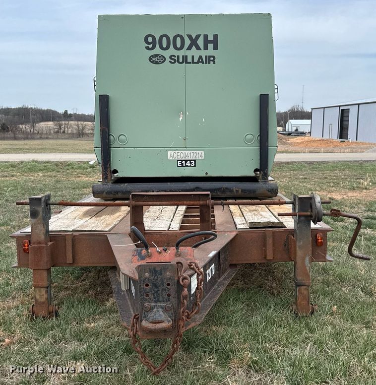 image for item EQ1235 1998 Belshe  T10 equipment trailer and air compressor