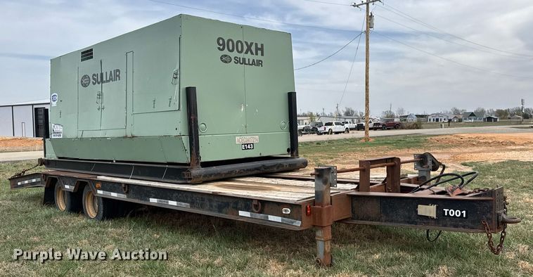 image for item EQ1235 1998 Belshe  T10 equipment trailer and air compressor