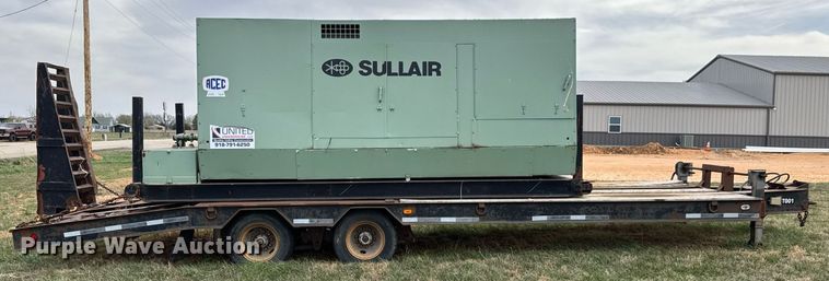 image for item EQ1235 1998 Belshe  T10 equipment trailer and air compressor