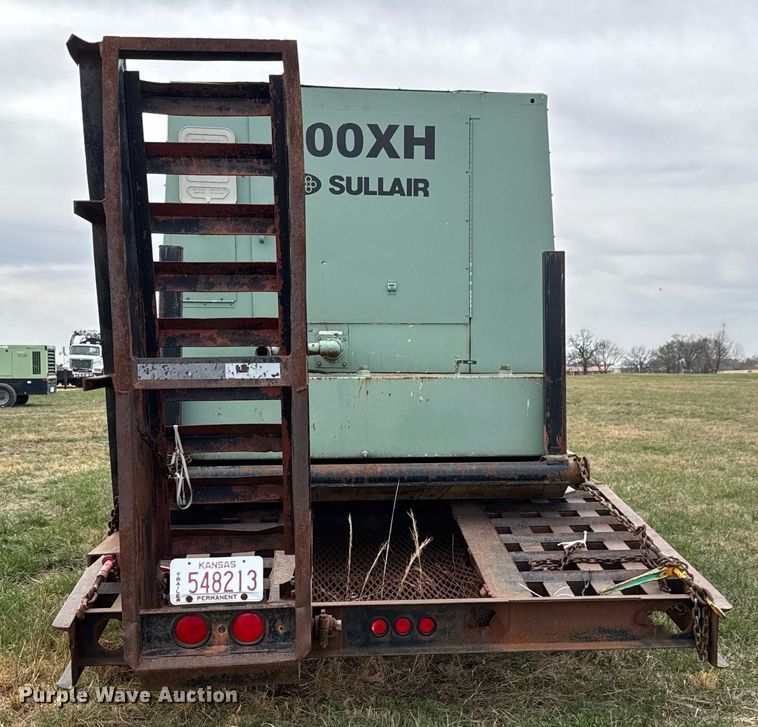 image for item EQ1235 1998 Belshe  T10 equipment trailer and air compressor