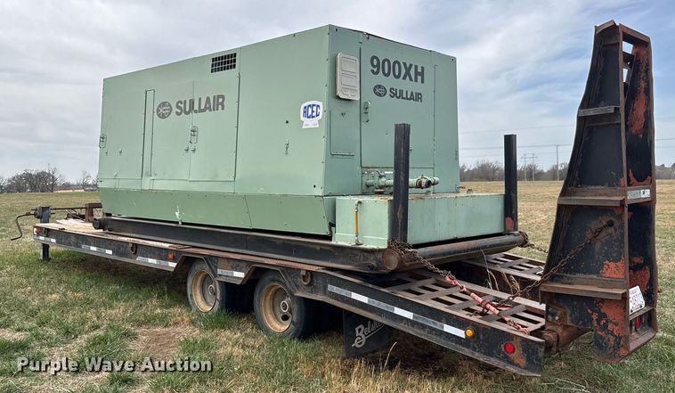 image for item EQ1235 1998 Belshe  T10 equipment trailer and air compressor