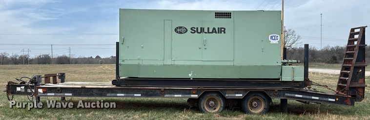 image for item EQ1235 1998 Belshe  T10 equipment trailer and air compressor