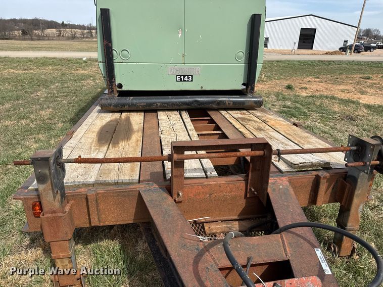 image for item EQ1235 1998 Belshe  T10 equipment trailer and air compressor