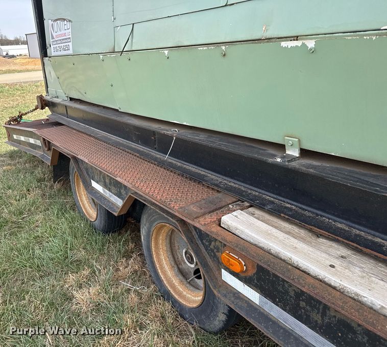 image for item EQ1235 1998 Belshe  T10 equipment trailer and air compressor