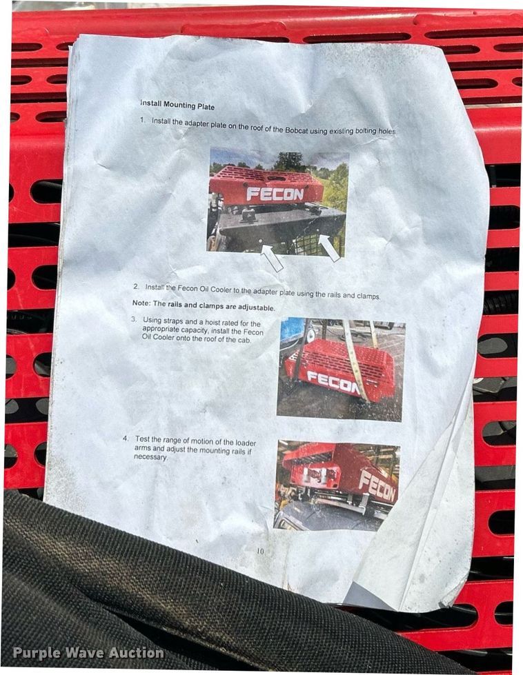 image for item EX9287 Fecon 074-50-002 hydraulic oil cooler