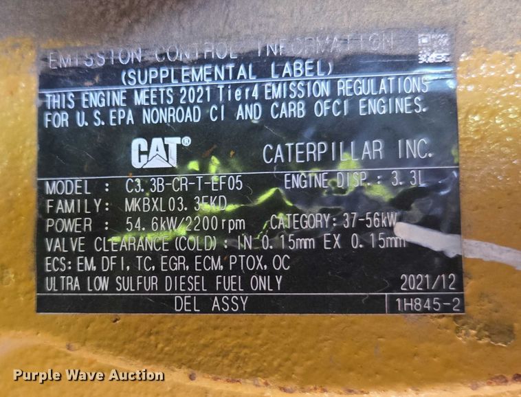 image for item YA0533 2022 Caterpillar 309CR excavator